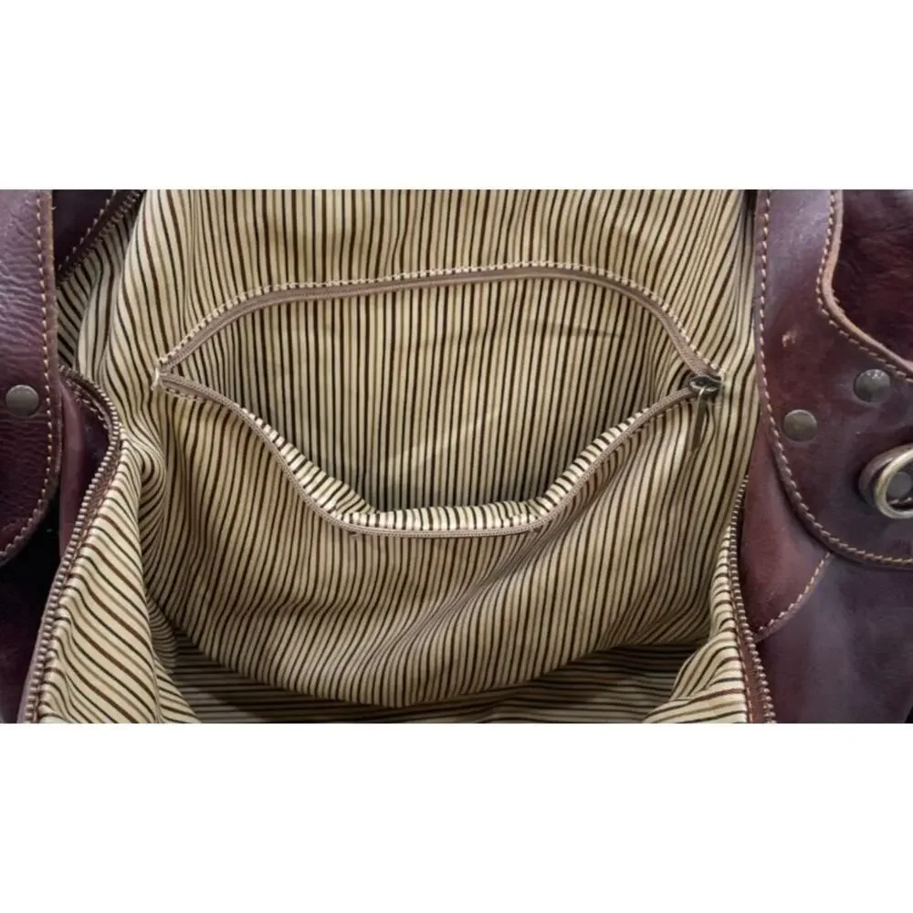 TUSCANY LEATHER EUC XL TRAVEL WEEKENDER BAG
